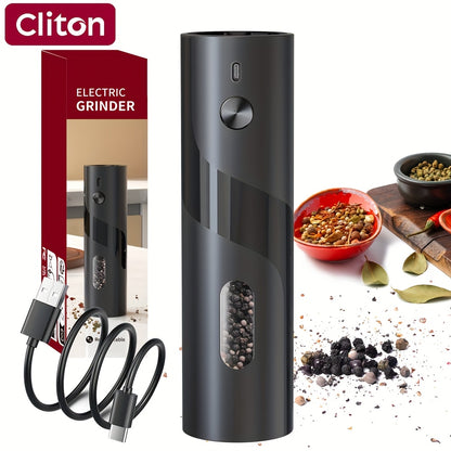 1 oder 2-teilige - Elektonische Salz/Pfeffermühle ,Edelstahl , USB-aufladbar (2er Set mit Aufladestation) , Licht