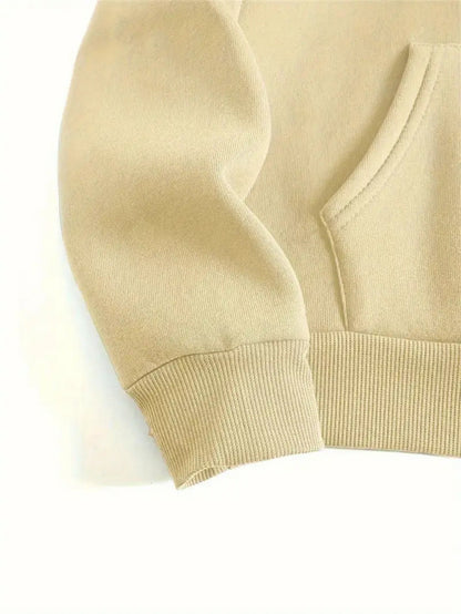 Große Größen, weiches, lässiges Langarmshirt mit Tasche, bequemes Damen-Casual-Outfit in großen Größen