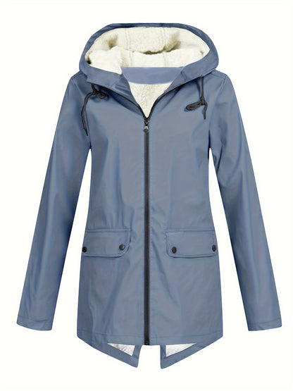 Damen Jacke , Herbst/Winter mit Kapuze, Grosse Größen