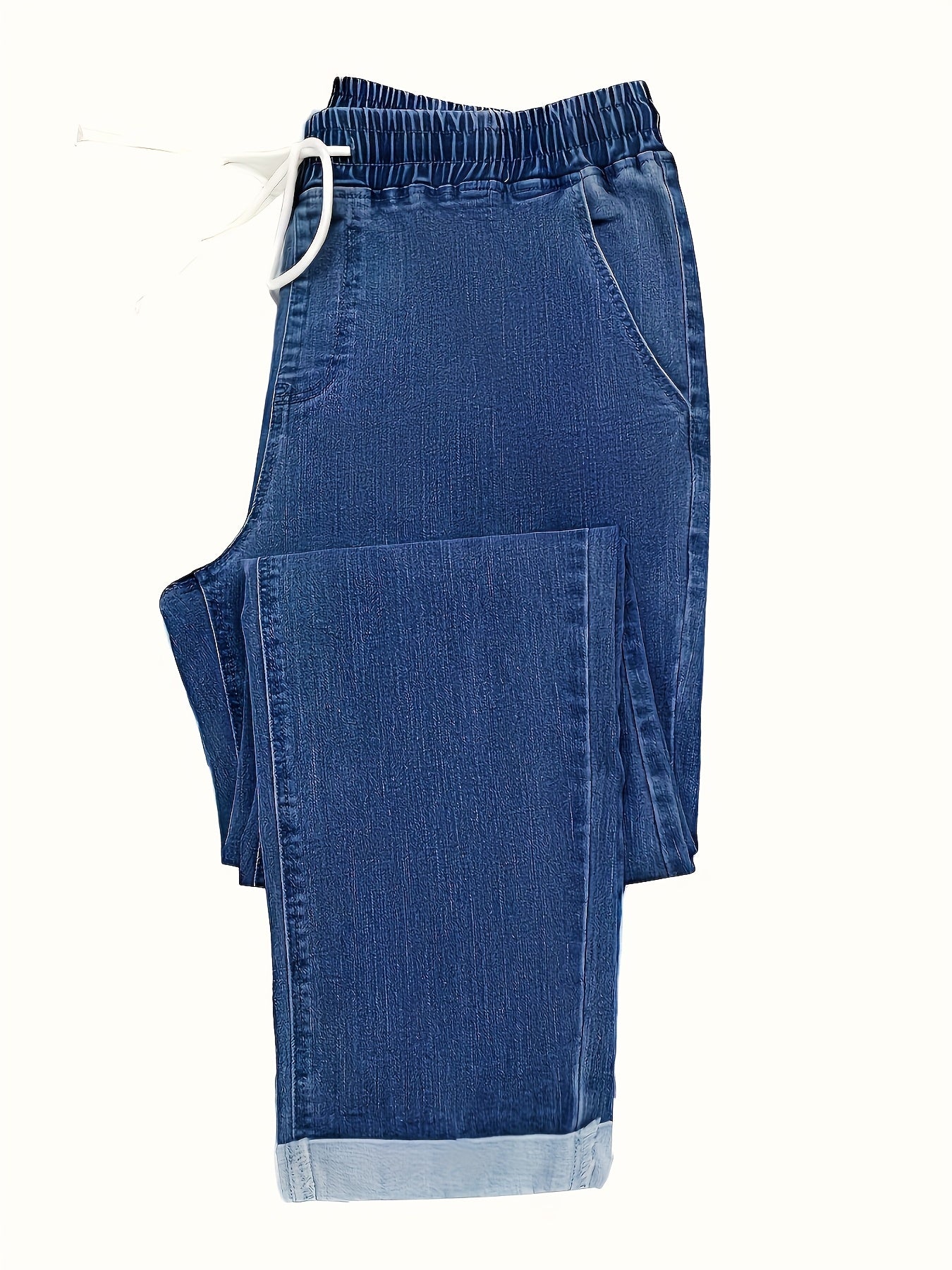 Damen Jeans in Übergrössen mit Kordelzug-Verschluss