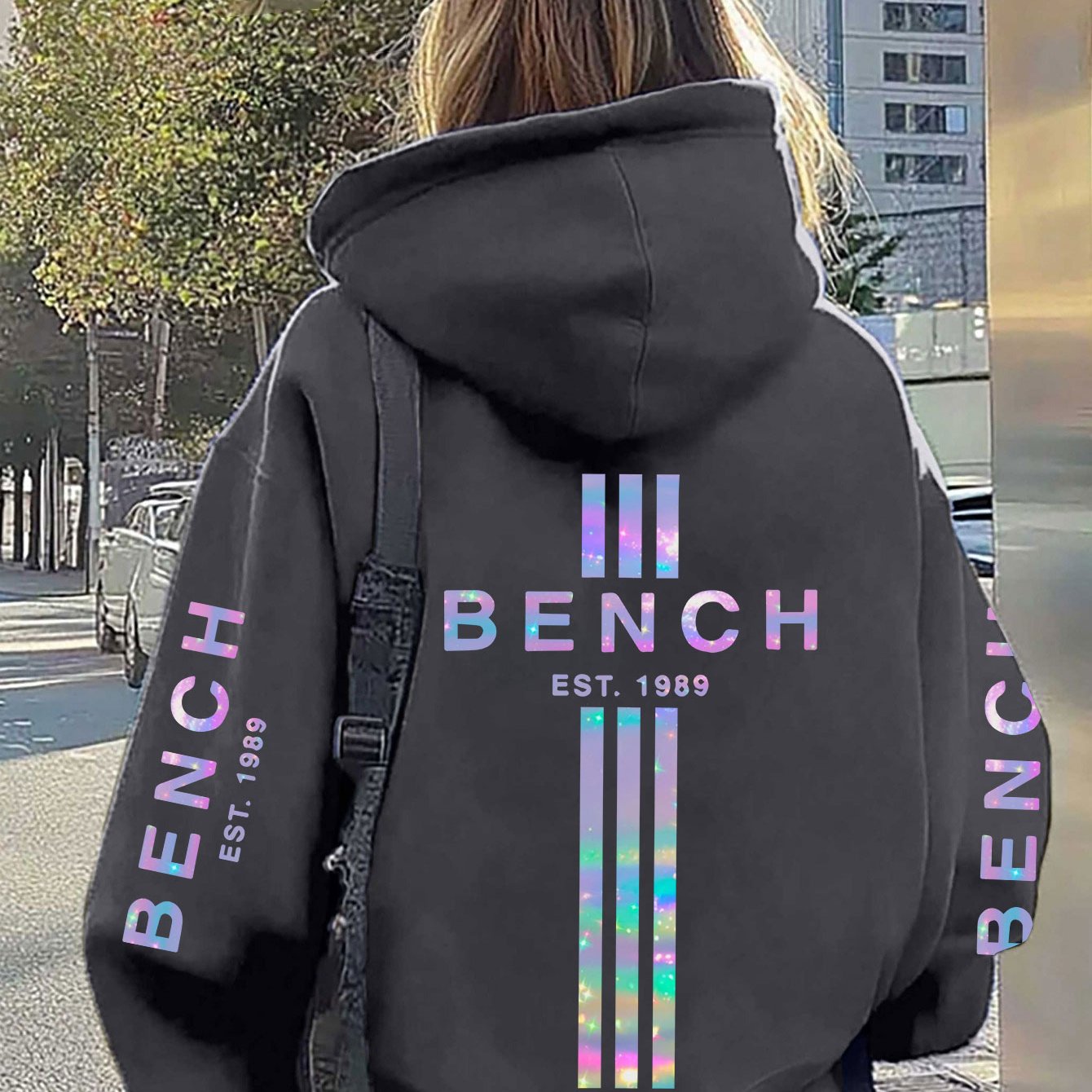Plus-Size-Hoodie für Damen  lässige Langarmjacke für Herbst/Winter, maschinenwaschbar