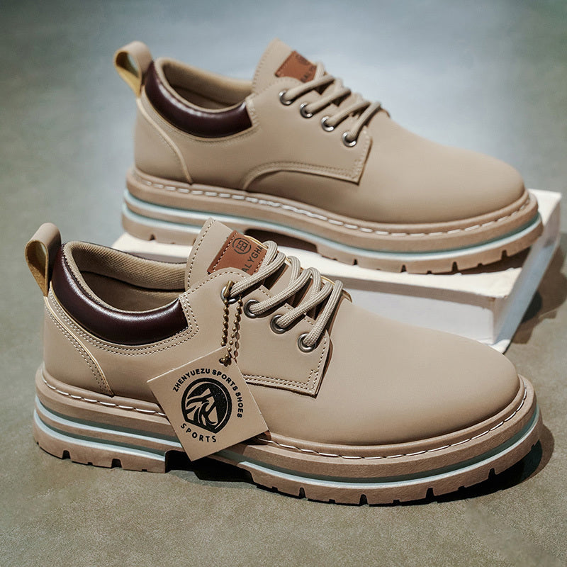 Herren Klassische Gelbe Oxfords  ,strapazierfähiger PVC-Sohle