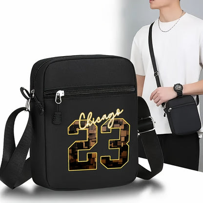 2-teiliges Set: Chicago 23 Golden Print Baseballcap & Crossbody-Tasche