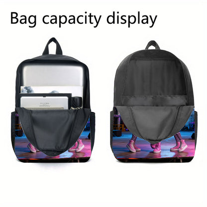 K-Pop Themen-Rucksack-Set mit Umhängetasche & Federmäppchen , koreanisches Popkultur-Design Sport, Reisen