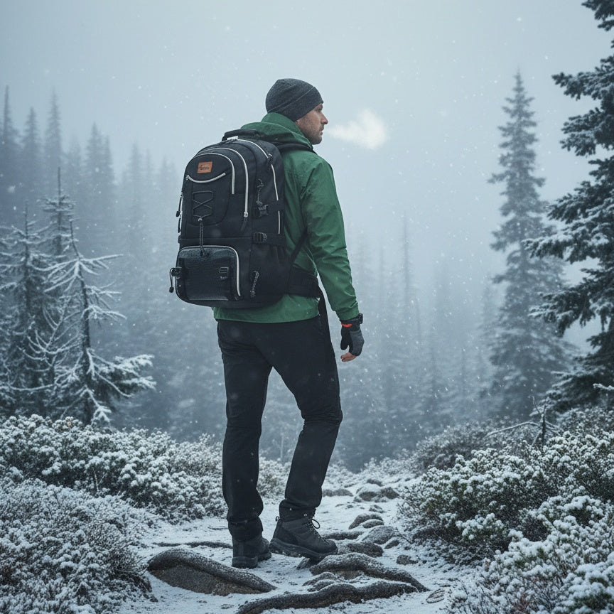Großer Outdoor-Reiserucksack mit hoher Kapazität, mit Laptop-/Tablet-Fach, Schuhfach, verstellbaren Gurten - langlebiger Sport-Rucksack