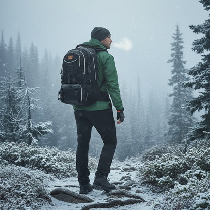 Großer Outdoor-Reiserucksack mit hoher Kapazität, mit Laptop-/Tablet-Fach, Schuhfach, verstellbaren Gurten - langlebiger Sport-Rucksack