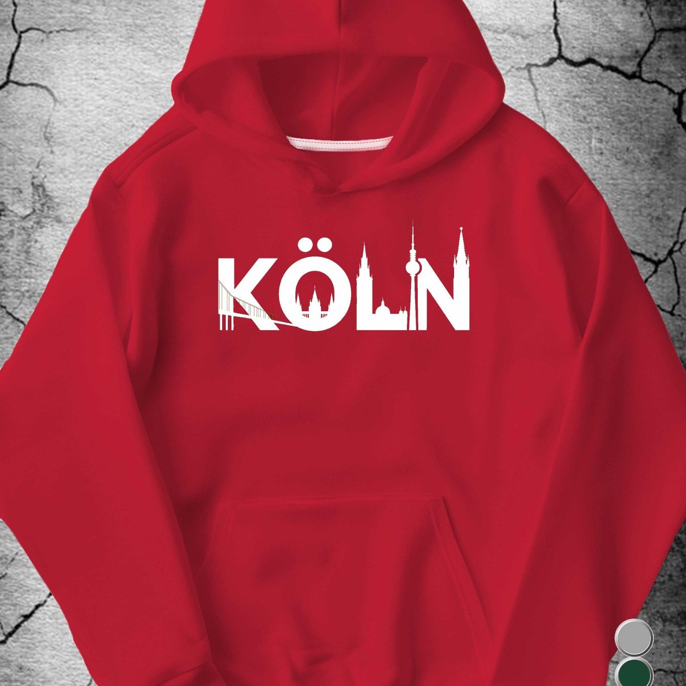 Köln Herren Kapuzenpullover