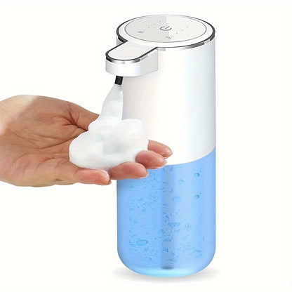 Ein 380 ml wiederaufladbarer automatischer Sensorspender für Seife, geeignet für Schaumschhandseife und Küchenreiniger mit automatischer Sensortechnologie