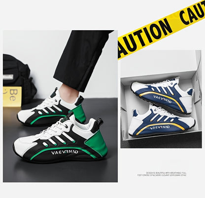 Herren Freizeitsneaker - Low-Top-Schnürschuhe mit atmungsaktivem Obermaterial, gepolstertem Komfort und langlebiger Profilsohle