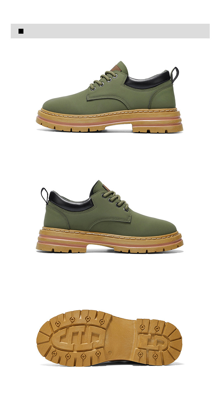 Herren Klassische Low-Top Oxfords - Schnürung mit Rundspitze, rutschfeste PVC-Sohle, leichtes Obermaterial & gepolsterte Innensohle für Business Casual, Outdoor, Fitnessstudio - Vielseitig für alle Jahreszeiten (Einfarbig)