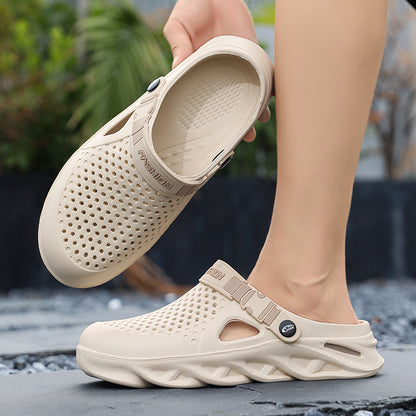 Herren-Sommerschuhe mit geschlossenem Zeh, rutschfeste Gartenschuhe für den Außeneinsatz, vielseitige Strandsandalen