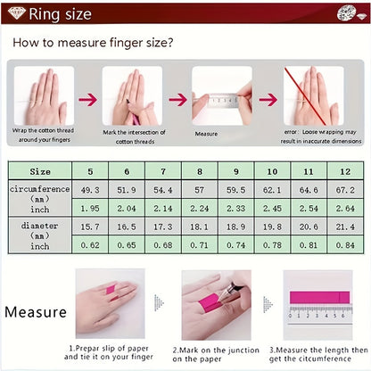 Women's 3-Row Eternity Ring, 14K Gold Plated with Cubic Zirconia, Eternity Band Ring Jewelry