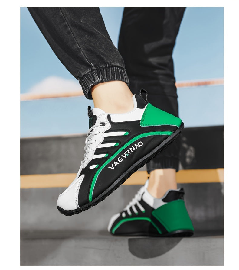 Herren Freizeitsneaker - Low-Top-Schnürschuhe mit atmungsaktivem Obermaterial, gepolstertem Komfort und langlebiger Profilsohle