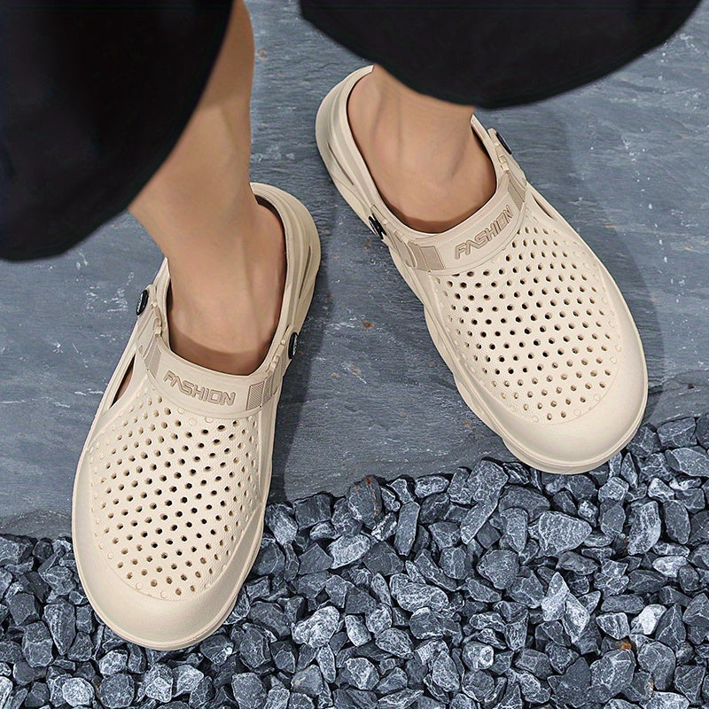 Herren-Sommerschuhe mit geschlossenem Zeh, rutschfeste Gartenschuhe für den Außeneinsatz, vielseitige Strandsandalen