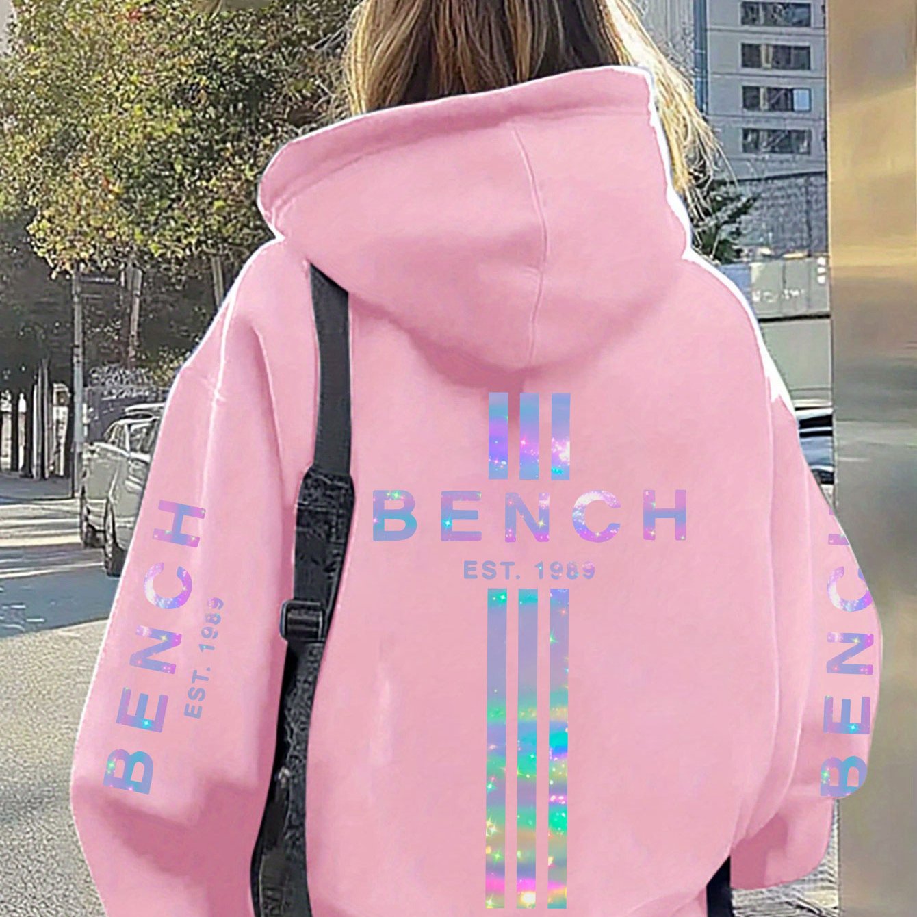 Plus-Size-Hoodie für Damen  lässige Langarmjacke für Herbst/Winter, maschinenwaschbar