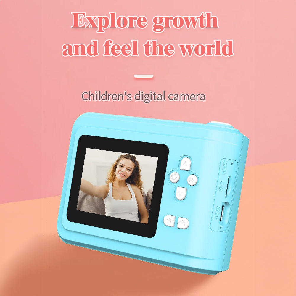 Tragbarer Mini-Fotodrucker & Dual-Kamera-Instant-Kamera , MP3-Wiedergabe und Smart-Game-Funktionen, inklusive 3 Rollen Druckerpapier