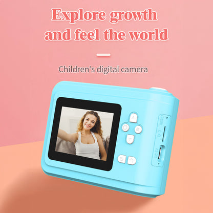 Tragbarer Mini-Fotodrucker & Dual-Kamera-Instant-Kamera , MP3-Wiedergabe und Smart-Game-Funktionen, inklusive 3 Rollen Druckerpapier
