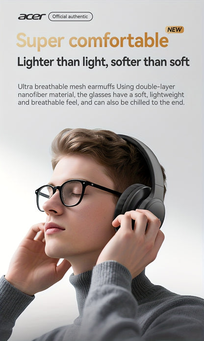 Aufgerüstete kabellose Over-Ear-Kopfhörer mit bassverstärktem Sound, leichtem klappbarem Design und integriertem Mikrofon. Inklusive 3,5-mm-Audiokabel
