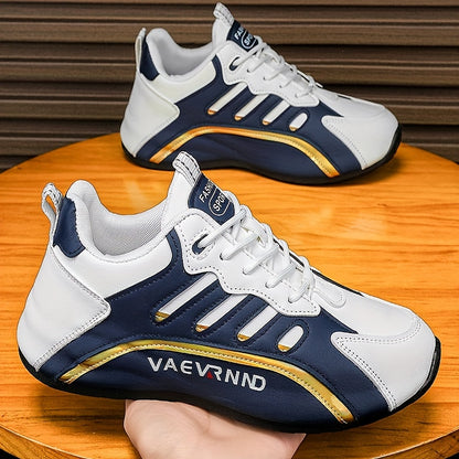 Herren Freizeitsneaker - Low-Top-Schnürschuhe mit atmungsaktivem Obermaterial, gepolstertem Komfort und langlebiger Profilsohle
