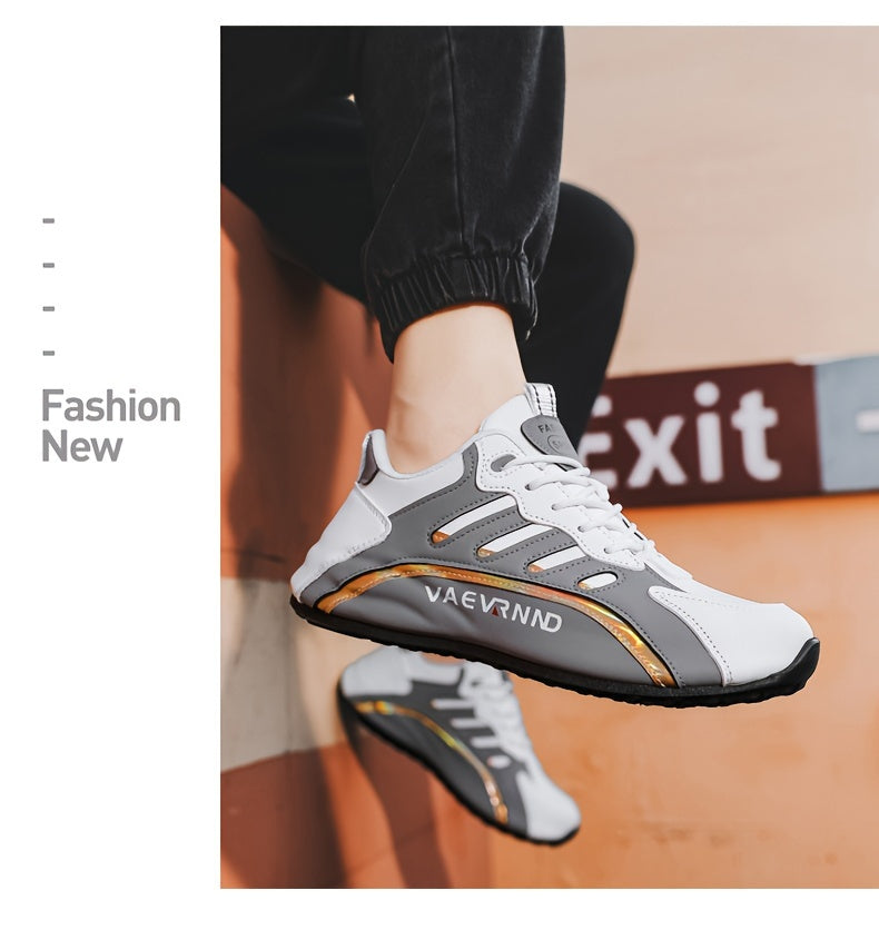 Herren Freizeitsneaker - Low-Top-Schnürschuhe mit atmungsaktivem Obermaterial, gepolstertem Komfort und langlebiger Profilsohle