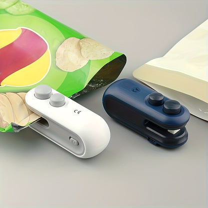 1 Stück tragbarer magnetischer USB-wiederaufladbarer Taschenversiegeler mit eingebautem Akku,  Kunststoff-Versiegelungsmaschine  USB-Mini-Versiegeler für Beutelverschlüsse