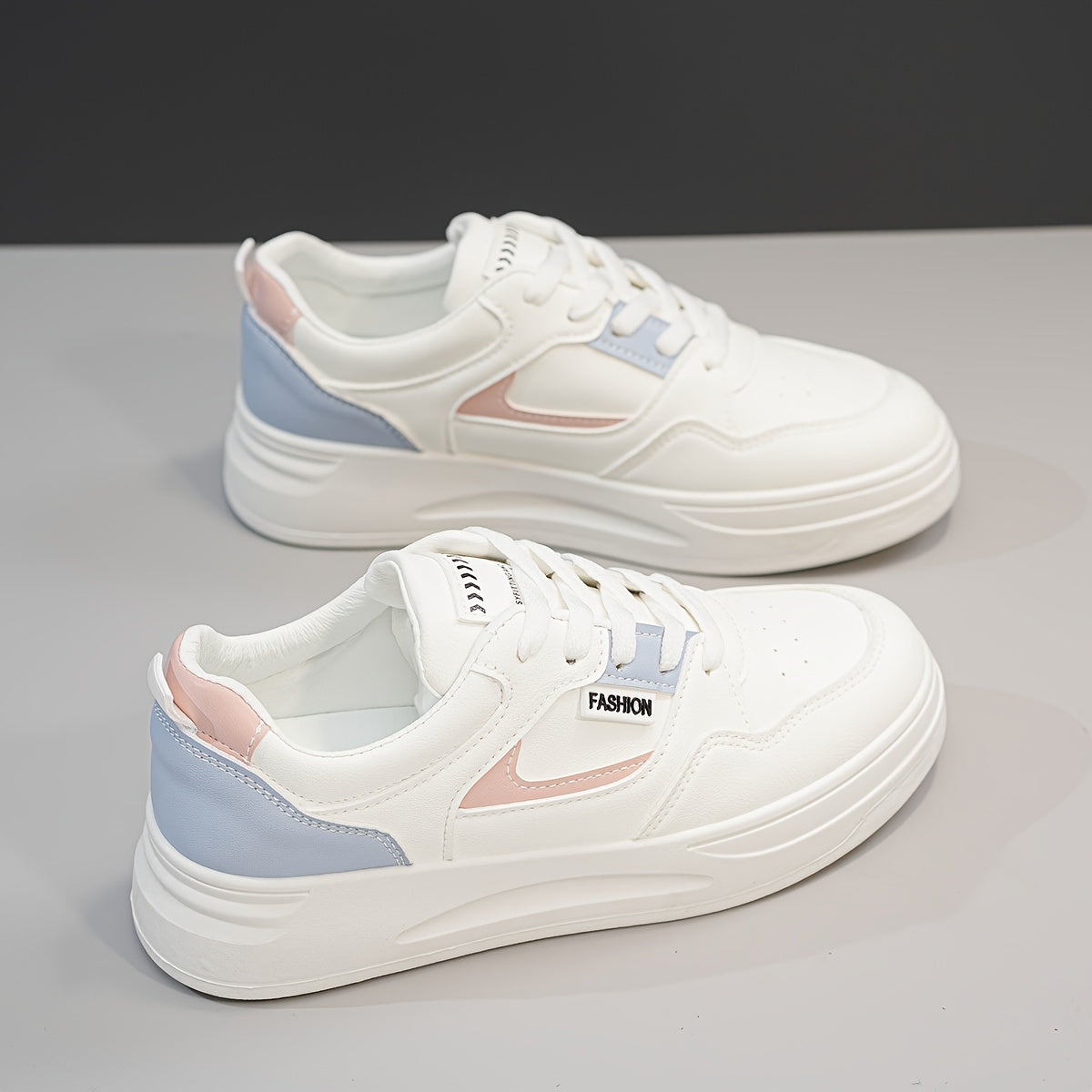 Leichte Sneaker für Damen, Low-Top Schnürplattform Freizeitschuhe, Damenmode Schuhe