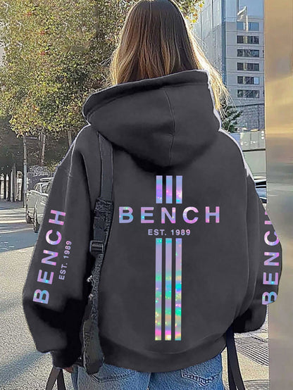 Plus-Size-Hoodie für Damen  lässige Langarmjacke für Herbst/Winter, maschinenwaschbar