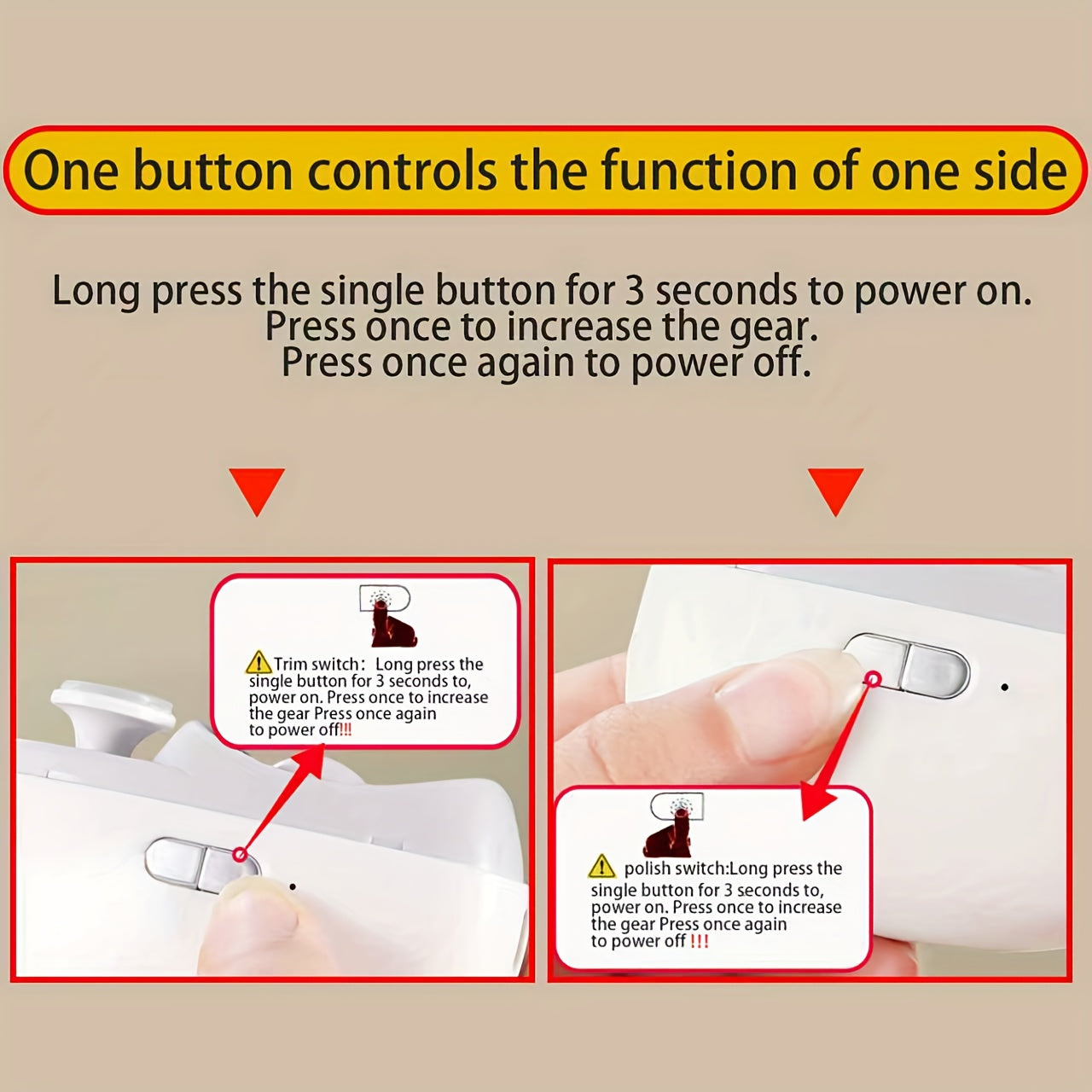 2-in-1 Elektrischer Nagelknipser und Polierer mit LED-Licht, Anti-Quetsch-Sicherheitsfunktion, Polier- und Schleiffunktionen, USB-Aufladung, Multifunktionales Maniküre-Werkzeug
