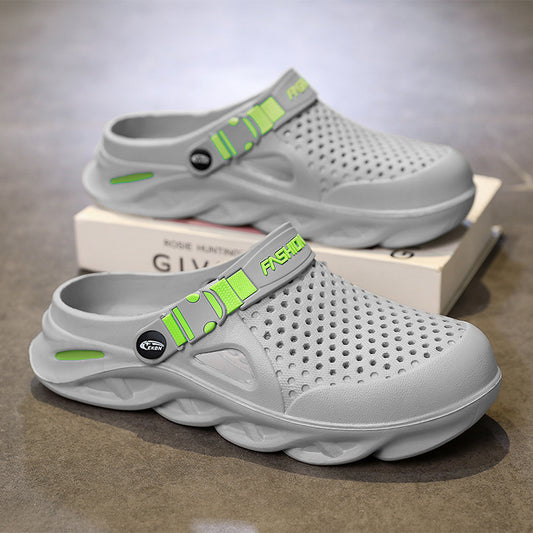 Herren-Sommerschuhe mit geschlossenem Zeh, rutschfeste Gartenschuhe für den Außeneinsatz, vielseitige Strandsandalen