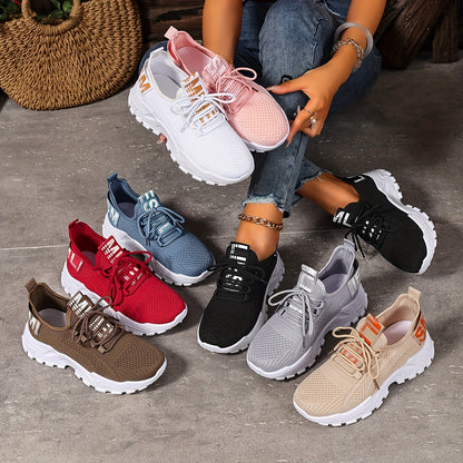 Modische Damen-Casual-Sneaker, atmungsaktive und bequeme Laufschuhe, weiche und komfortable Damenschuhe