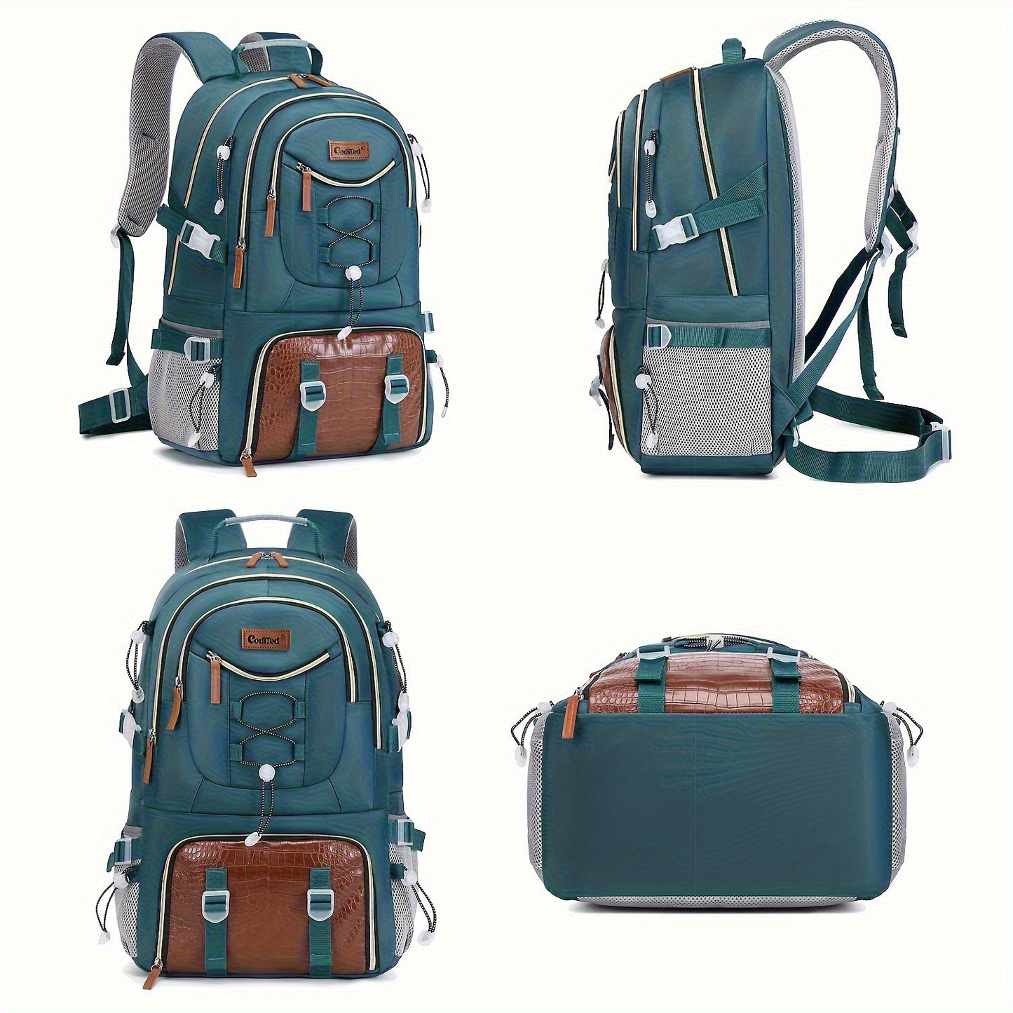 Großer Outdoor-Reiserucksack mit hoher Kapazität, mit Laptop-/Tablet-Fach, Schuhfach, verstellbaren Gurten - langlebiger Sport-Rucksack
