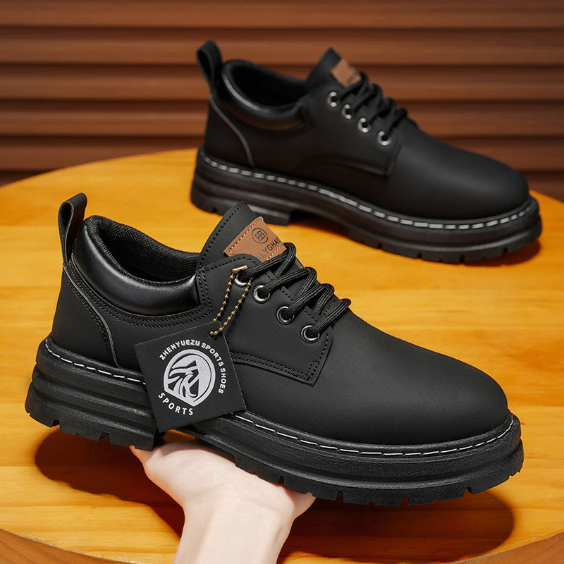Herren Klassische Gelbe Oxfords  ,strapazierfähiger PVC-Sohle