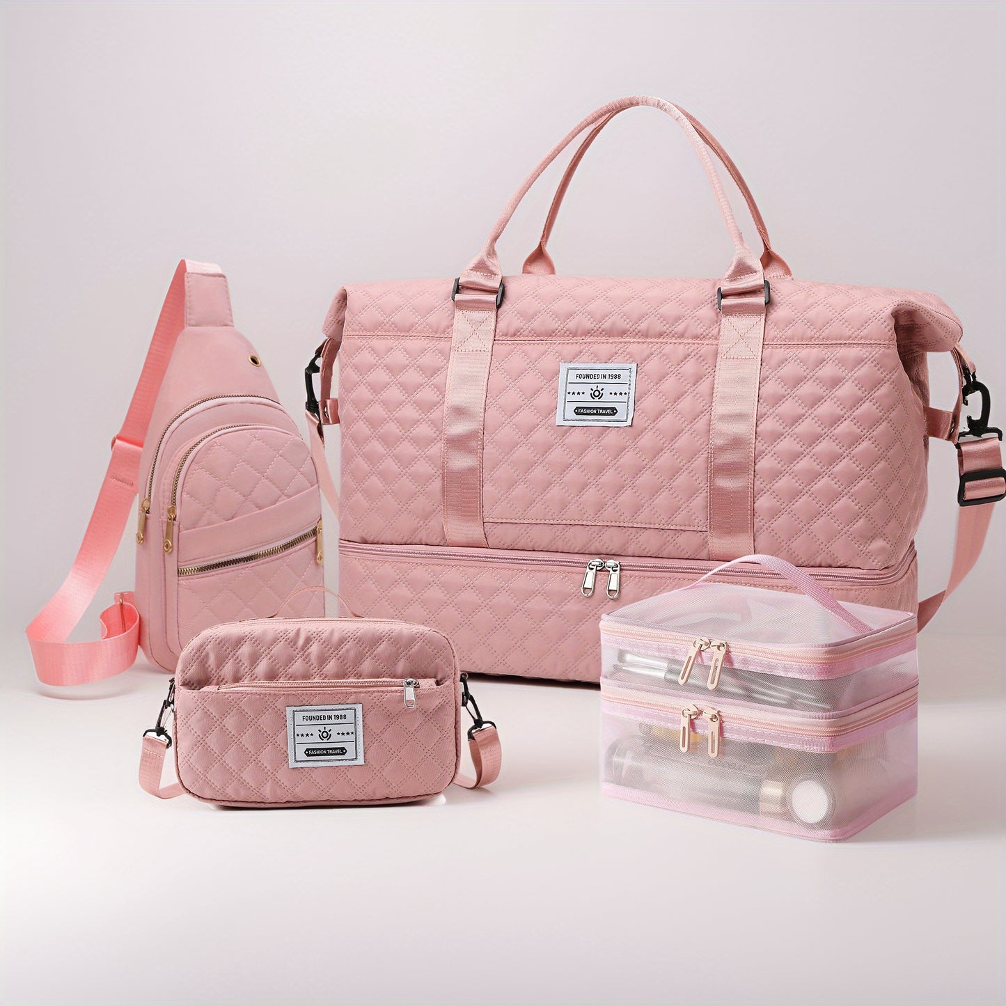 Ein Set aus 4 tragbaren Fitness-Taschen , praktisch und stilvoll