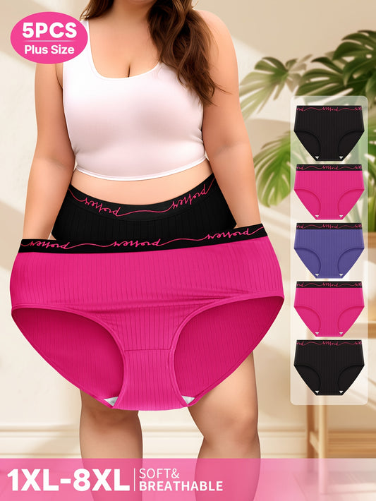 5-Stück Damen Slips/Briefs , Stretch , Grosse Größen