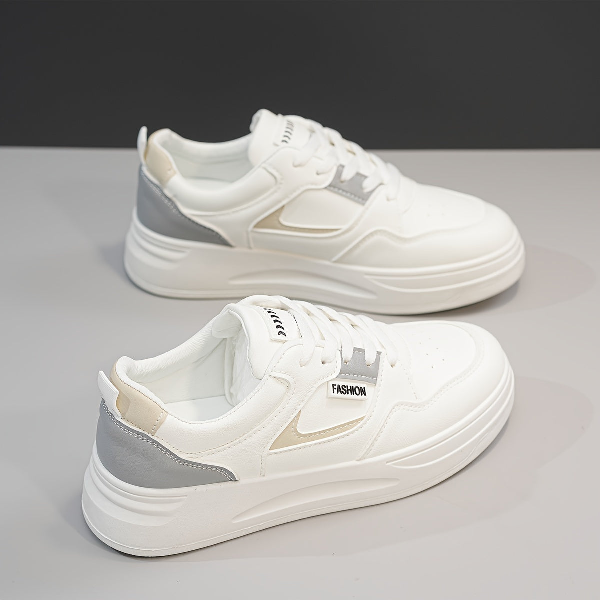 Leichte Sneaker für Damen, Low-Top Schnürplattform Freizeitschuhe, Damenmode Schuhe