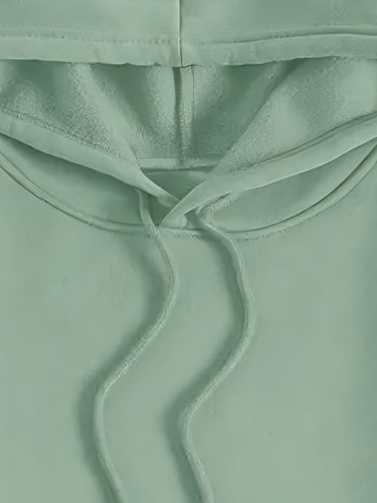 Kapuzen-Sweatshirt-Set mit goldenem CJ-Logo-Muster, Buchstabenprint, Rundhalsausschnitt