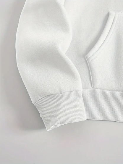 Große Größen, weiches, lässiges Langarmshirt mit Tasche, bequemes Damen-Casual-Outfit in großen Größen