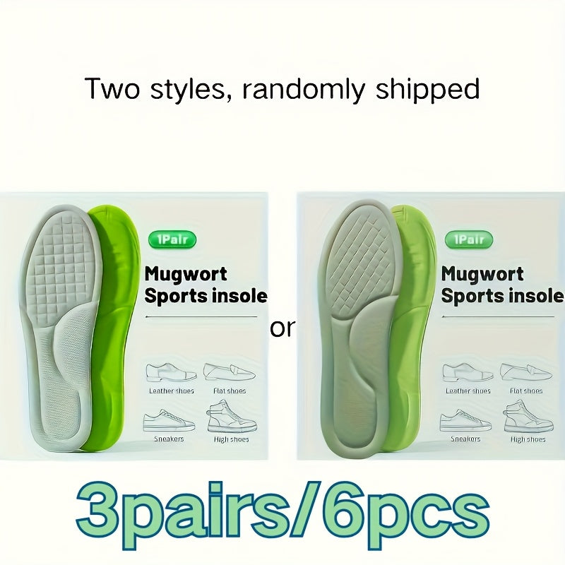 3 Paar Memory-Schaum-Einlegesohlen für flache und hohe Absätze, Laufschuhe , schweißabsorbierend , Fersenpolster, ergonomisches Schuhwerk