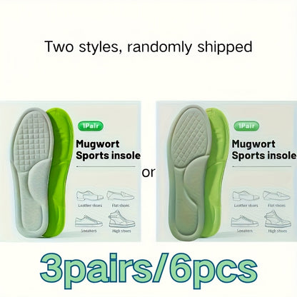 3 Paar Memory-Schaum-Einlegesohlen für flache und hohe Absätze, Laufschuhe , schweißabsorbierend , Fersenpolster, ergonomisches Schuhwerk