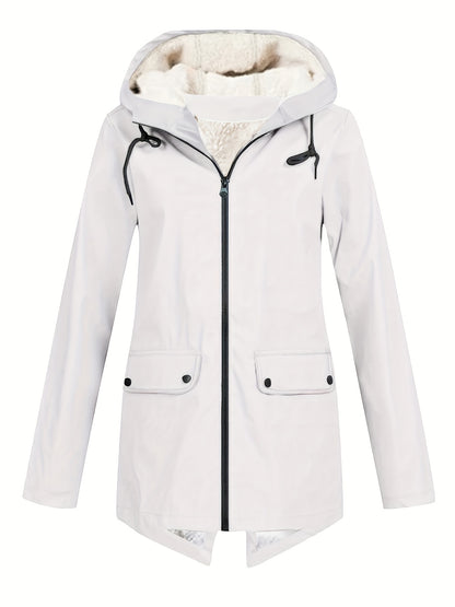 Damen Jacke , Herbst/Winter mit Kapuze, Grosse Größen