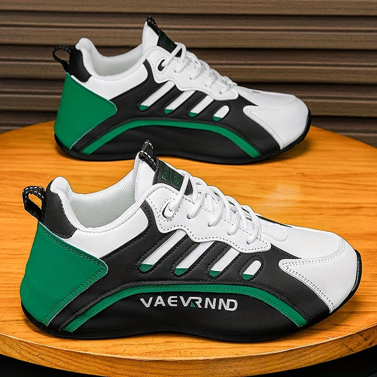 Herren Freizeitsneaker - Low-Top-Schnürschuhe mit atmungsaktivem Obermaterial, gepolstertem Komfort und langlebiger Profilsohle
