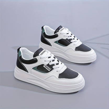 Leichte Sneaker für Damen, Low-Top Schnürplattform Freizeitschuhe, Damenmode Schuhe