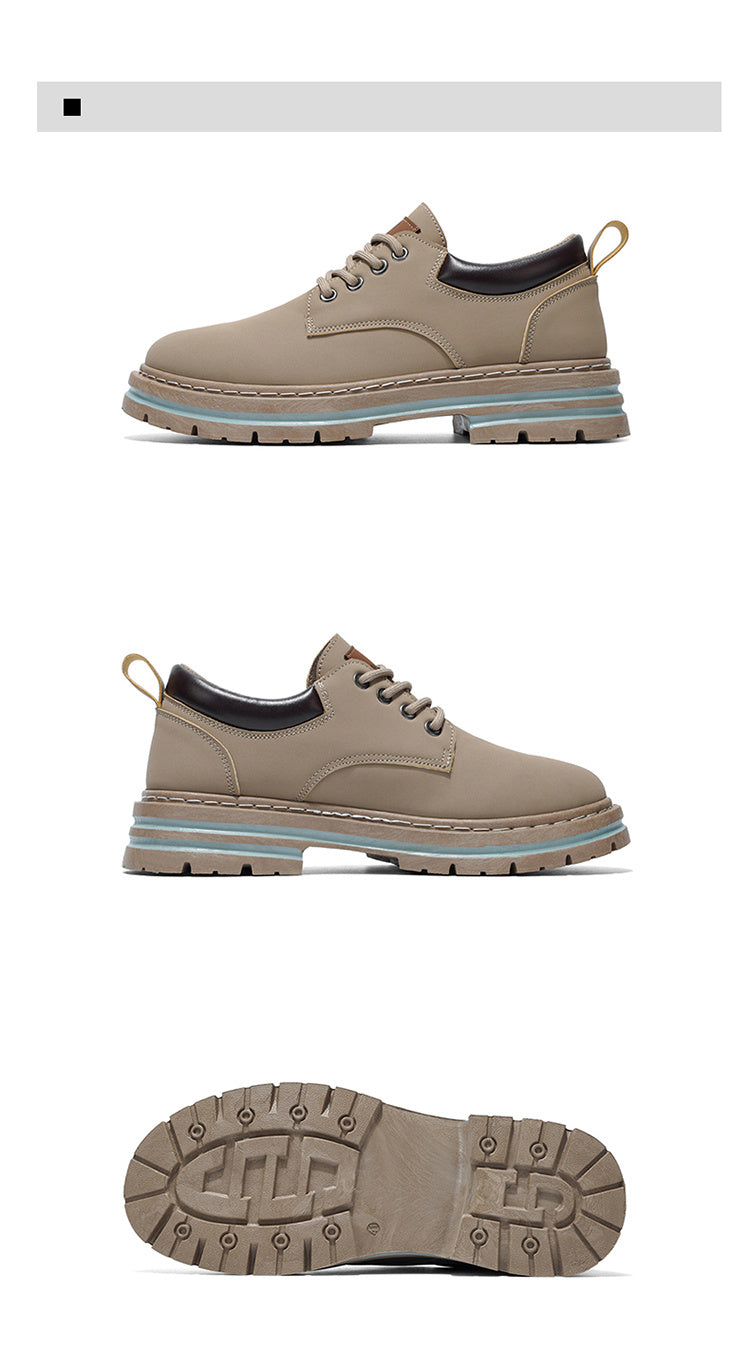 Herren Klassische Low-Top Oxfords - Schnürung mit Rundspitze, rutschfeste PVC-Sohle, leichtes Obermaterial & gepolsterte Innensohle für Business Casual, Outdoor, Fitnessstudio - Vielseitig für alle Jahreszeiten (Einfarbig)