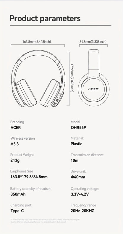 Aufgerüstete kabellose Over-Ear-Kopfhörer mit bassverstärktem Sound, leichtem klappbarem Design und integriertem Mikrofon. Inklusive 3,5-mm-Audiokabel