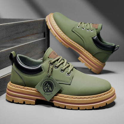 Herren Klassische Gelbe Oxfords  ,strapazierfähiger PVC-Sohle