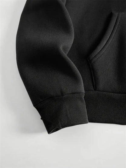 Große Größen, weiches, lässiges Langarmshirt mit Tasche, bequemes Damen-Casual-Outfit in großen Größen