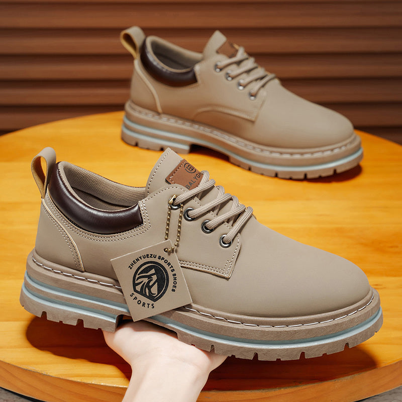 Herren Klassische Gelbe Oxfords  ,strapazierfähiger PVC-Sohle