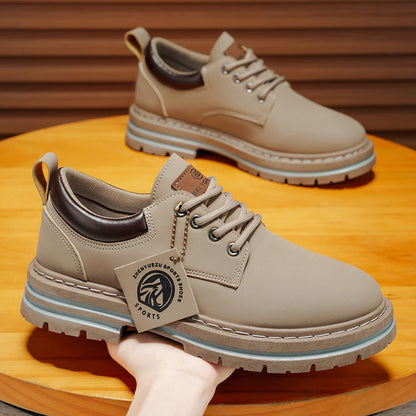 Herren Klassische Gelbe Oxfords  ,strapazierfähiger PVC-Sohle
