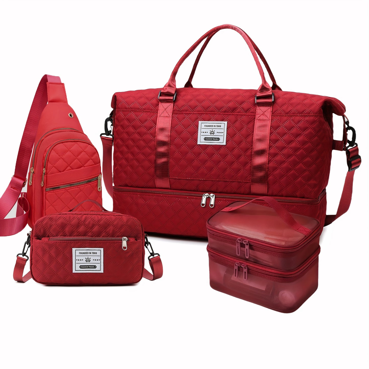 Ein Set aus 4 tragbaren Fitness-Taschen , praktisch und stilvoll