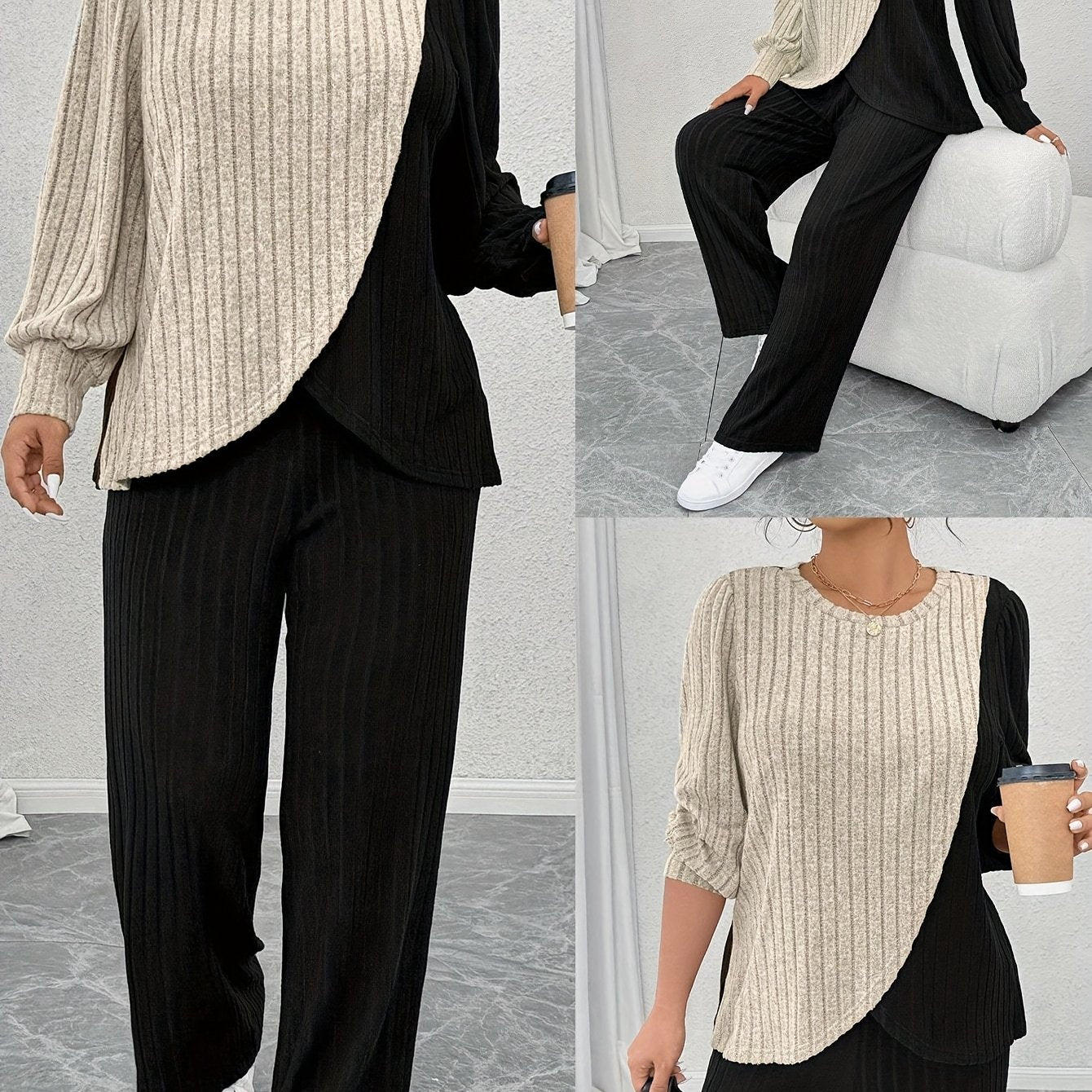 Eleganter Damen-2-Teiler , modern und leger